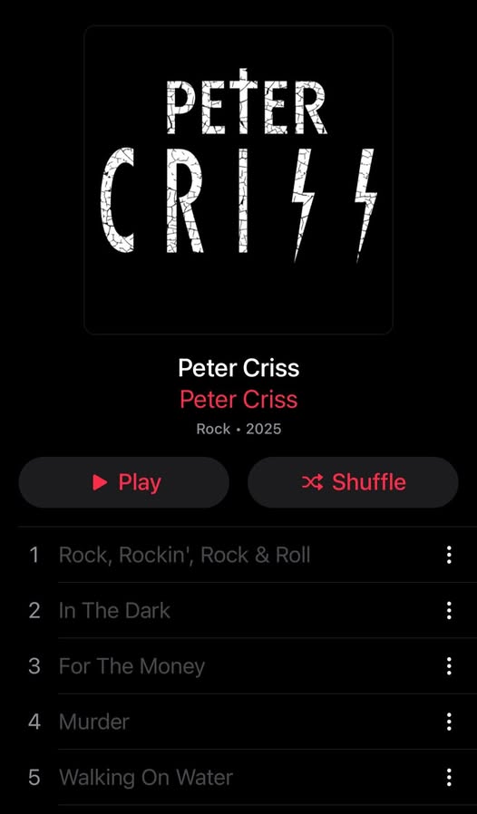 Peter Criss new album